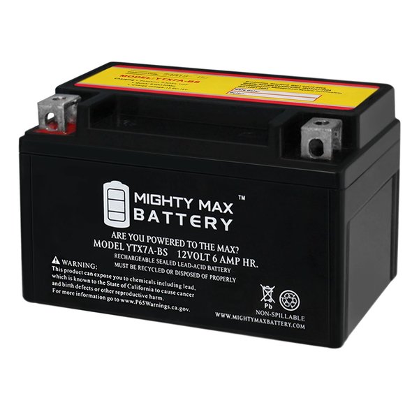 Mighty Max Battery YTX7A-BS Replacement Battery for Adventure Power YTX7A-BS MAX3969403